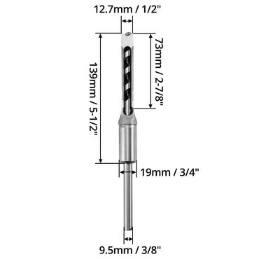 Broca Cuadrada de 1/2 Pulgada