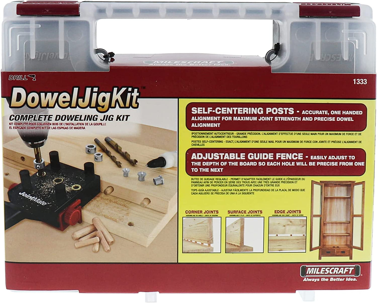 Kit guía Para Tarugos En Madera DowelJigKit Milescraft Original