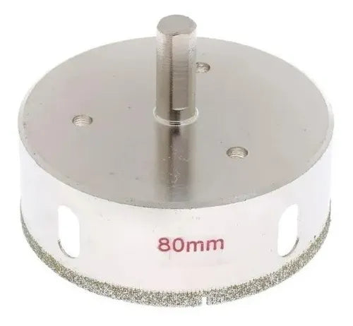 Broca 3 pulgadas 80 mm Diamantada Para Ceramica, Vidrio, Porcelanato, Marmol, Granito