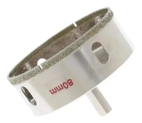 Broca 3 pulgadas 80 mm Diamantada Para Ceramica, Vidrio, Porcelanato, Marmol, Granito