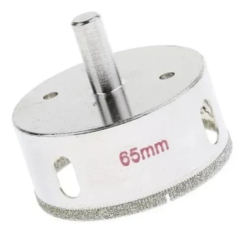 Broca 2 1/2 Pulgadas 65 mm Diamantada Para Ceramica, Vidrio, Porcelanato, Marmol, Granito