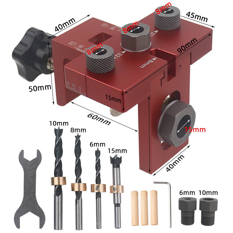 Kit Guia Para Instalcion de Sistema Minifix Carpinteria