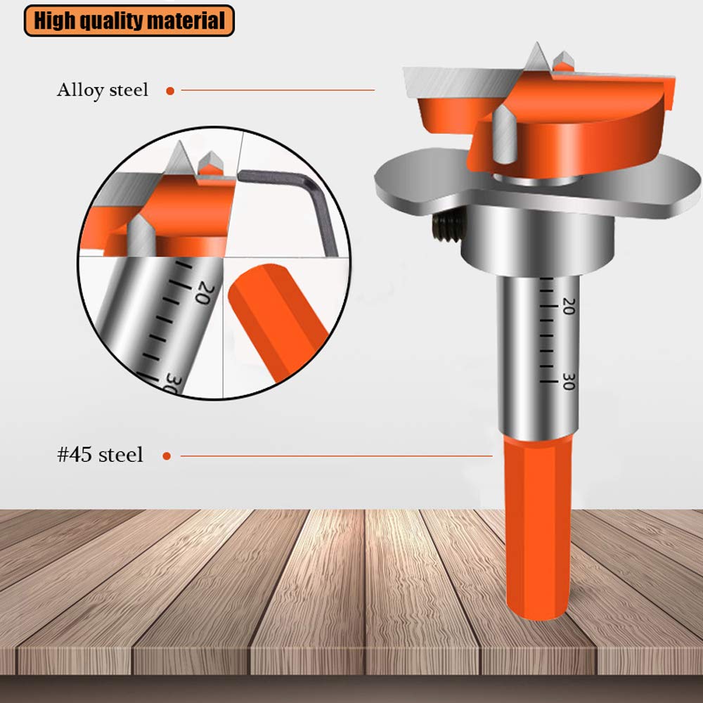 Broca Forstner Para Bisagra Oculta de 35mm Con Tope De Profundidad ...