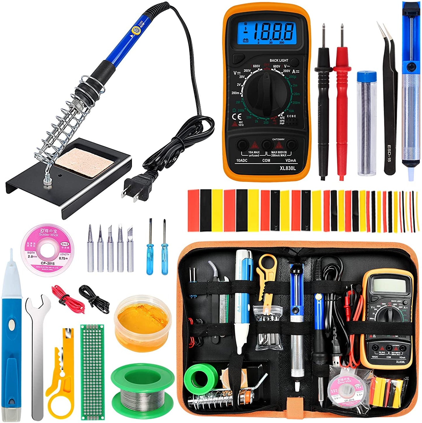 Kit Profesional Soldadura Y Cautin 18 En Uno