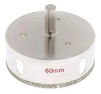 Broca 3 pulgadas 80 mm Diamantada Para Ceramica, Vidrio, Porcelanato, Marmol, Granito