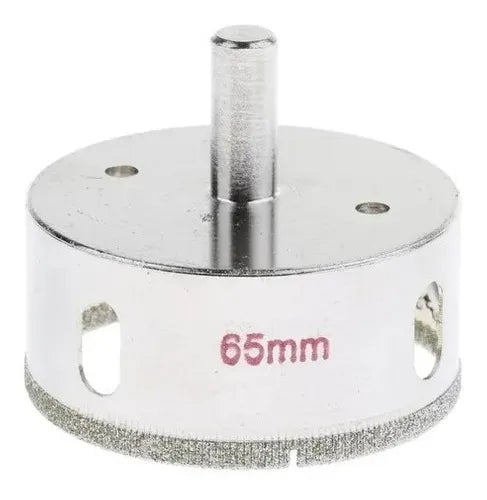 Broca 2 1/2 Pulgadas 65 mm Diamantada Para Ceramica, Vidrio, Porcelanato, Marmol, Granito